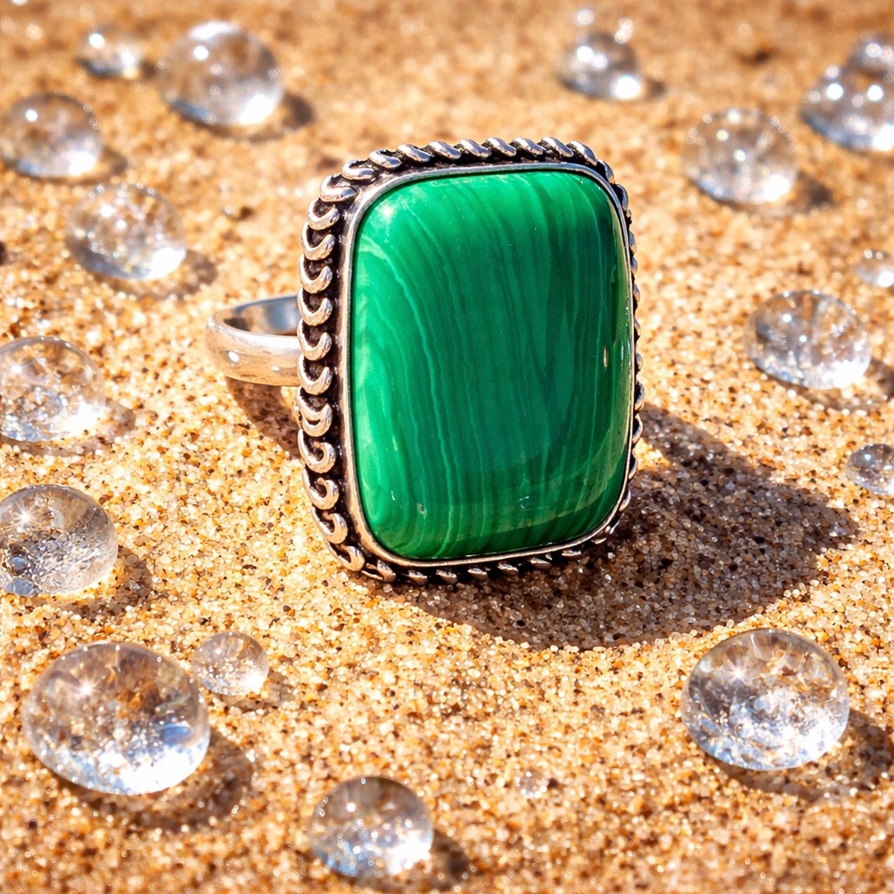 Malachite Cocktail Ring